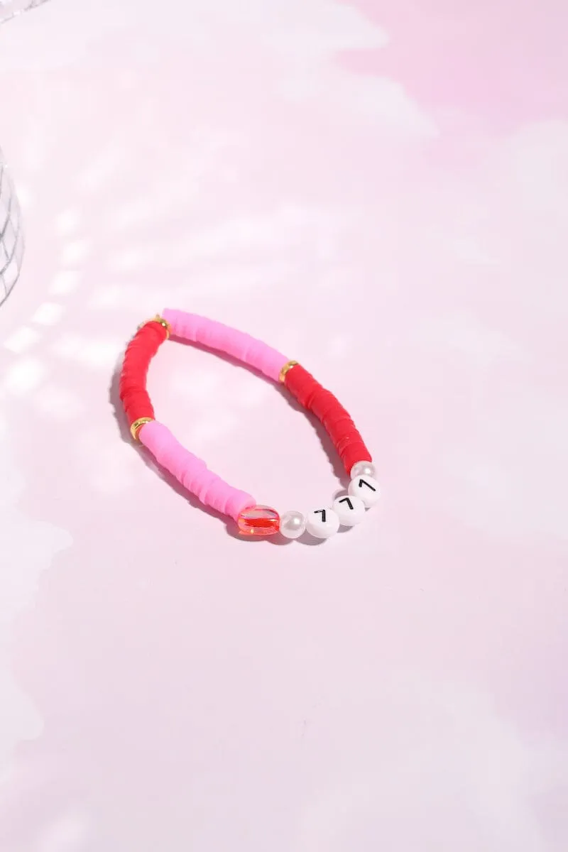 Angel Number Beaded Bracelet