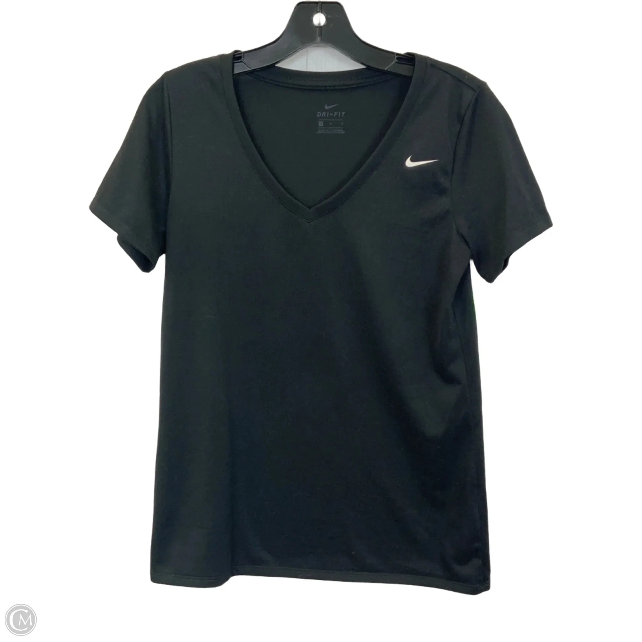 Athletic Top Short Sleeve By Nike Apparel In Black, Size: M