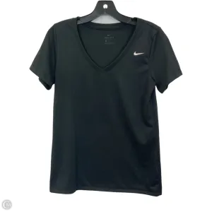 Athletic Top Short Sleeve By Nike Apparel In Black, Size: M