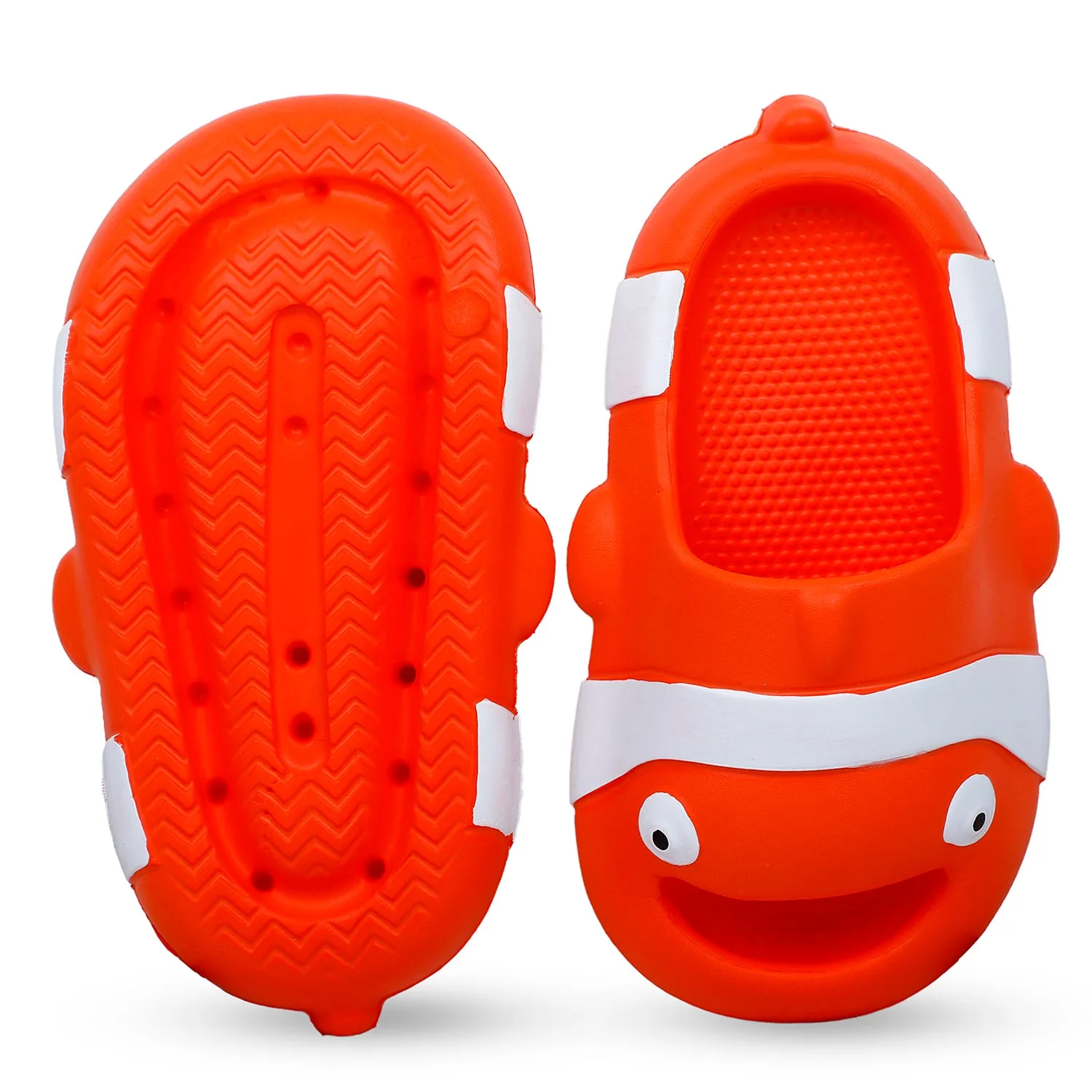 Baby Moo Nemo Waterproof Soft Slippers Anti-Skid Sliders - Orange