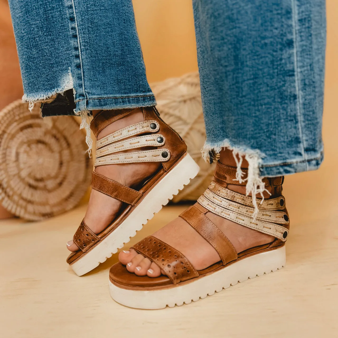 Bedstu Artemia Sandals - Tan Rustic Nectar Lux