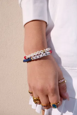 Boston Inspirational Beaded Bracelet