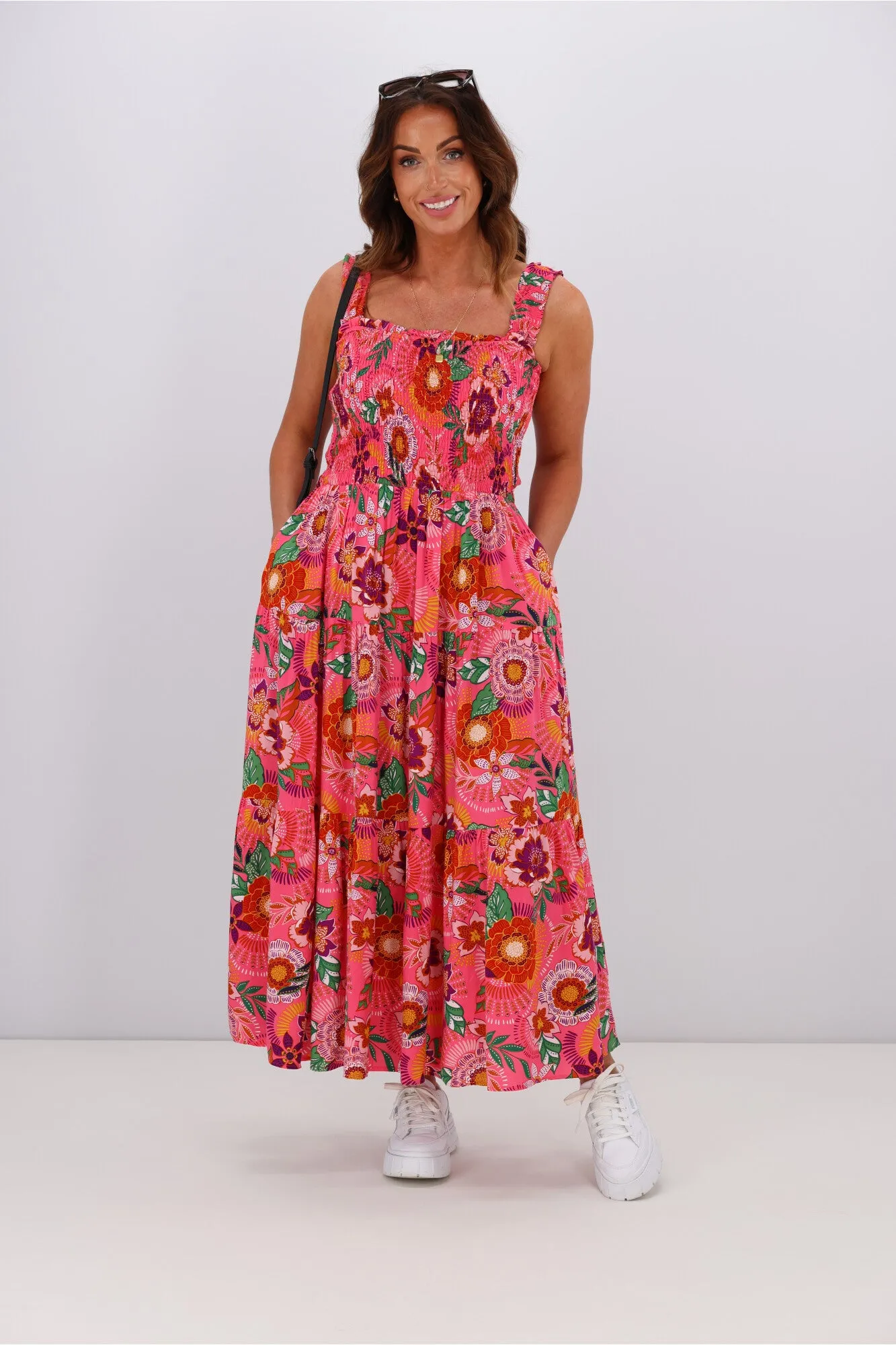 Dreamcatcher Kathleen Slip Maxi Dress Pink