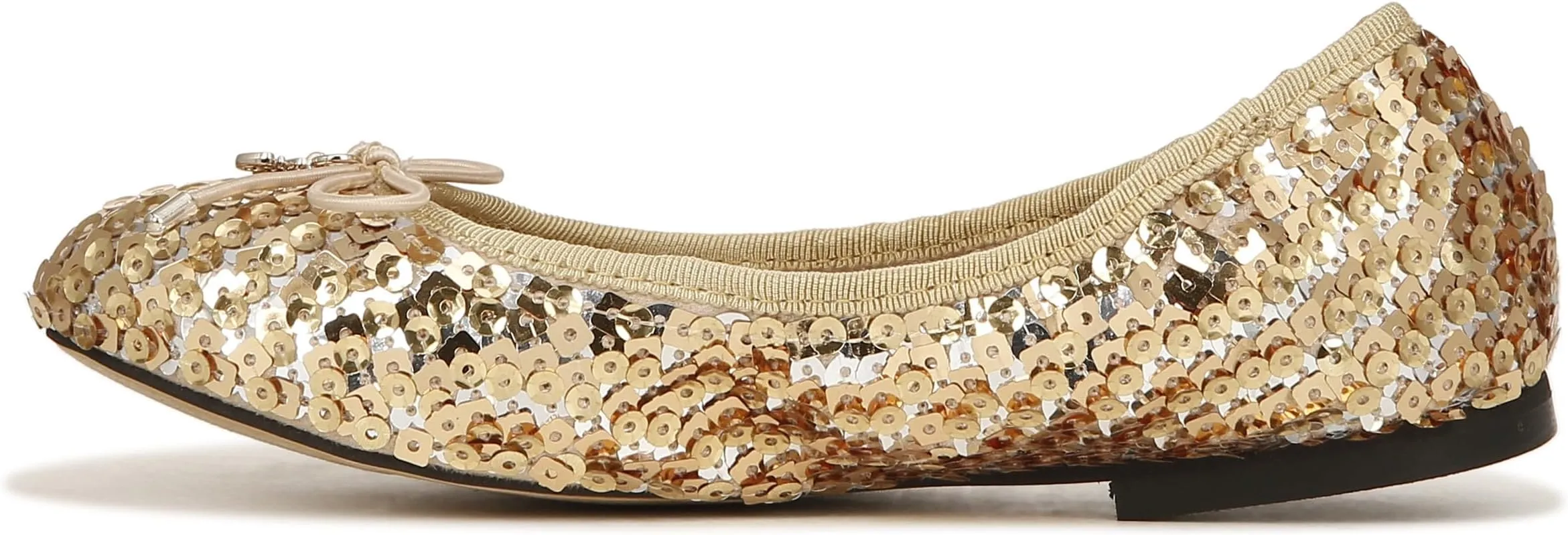 Felicia Sam Edelman Ballerinas, Gold Multi