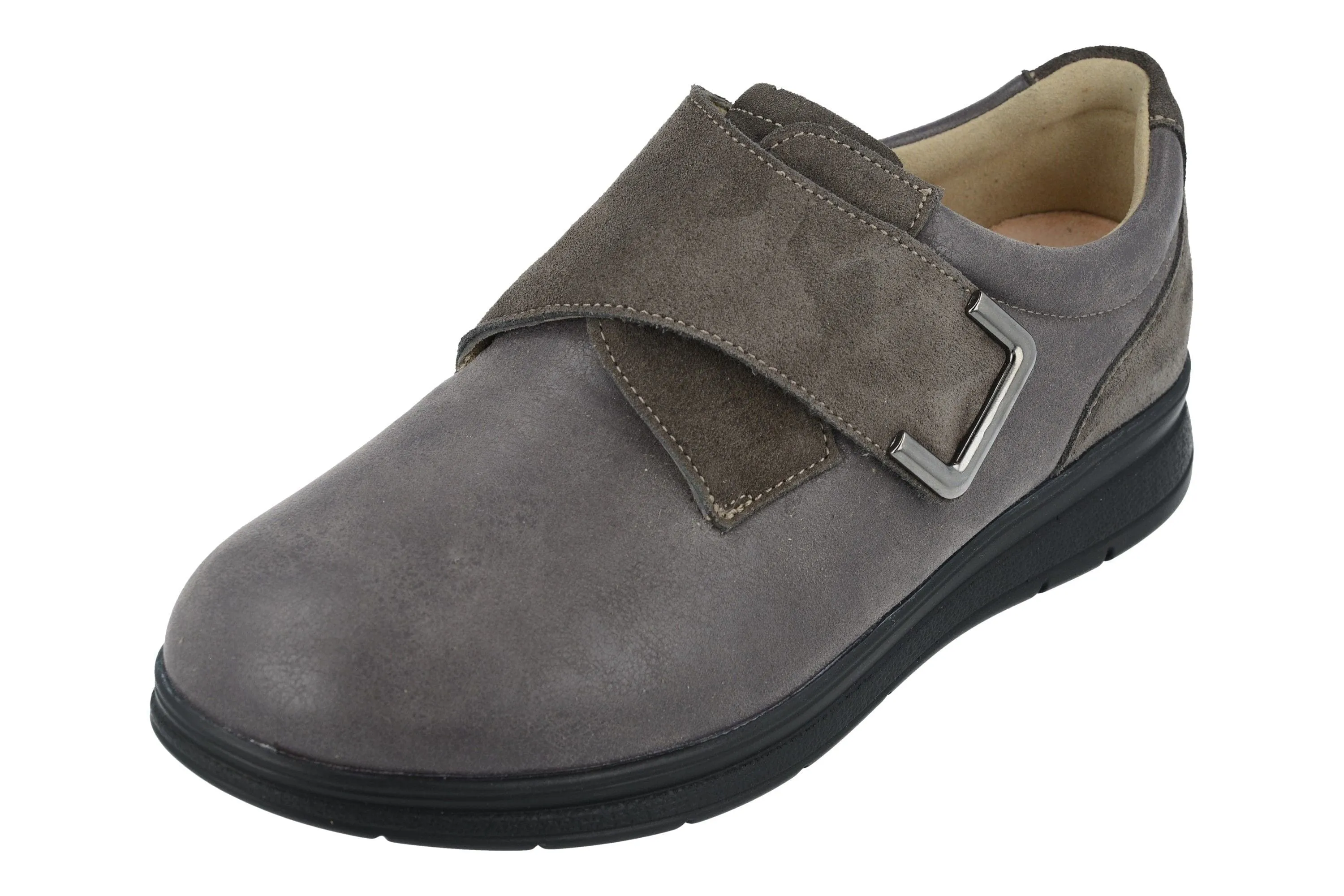 Finn Comfort Women's Neiva Shoes- Balenastretch/ Asphalt