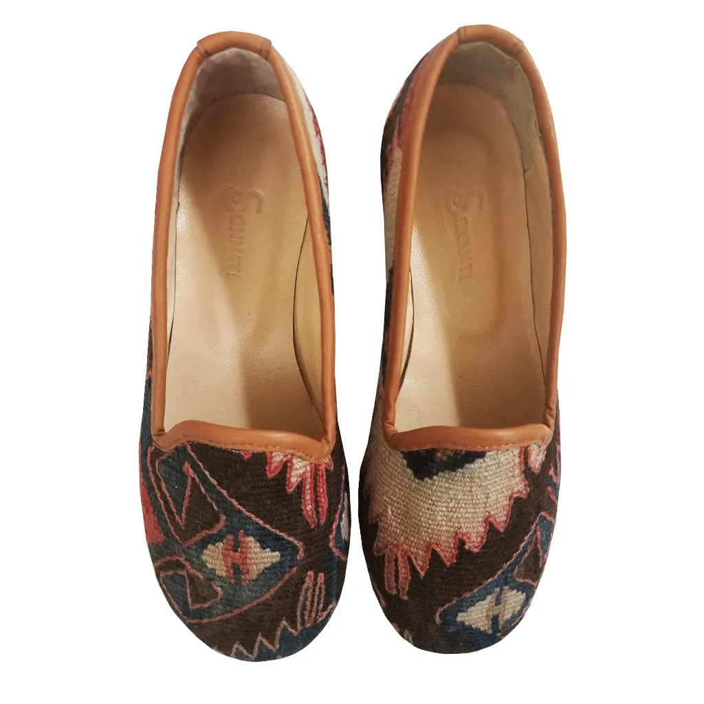 Handwoven Wool Kilim Women's Loafer (Bibi) Size 40 (10)