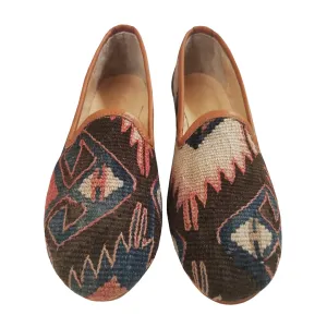 Handwoven Wool Kilim Women's Loafer (Bibi) Size 40 (10)