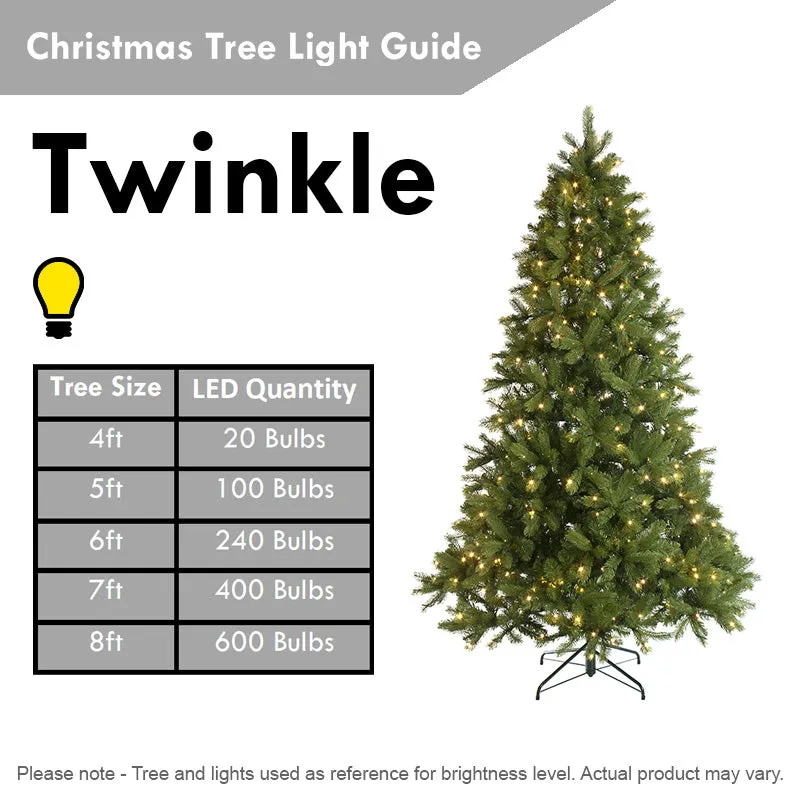 Homcom 3 Foot Green Fibre Optic Artificial Christmas Tree Xmas Colourful LED Scattered Tree with Snowflakes Ornaments Fireproofing