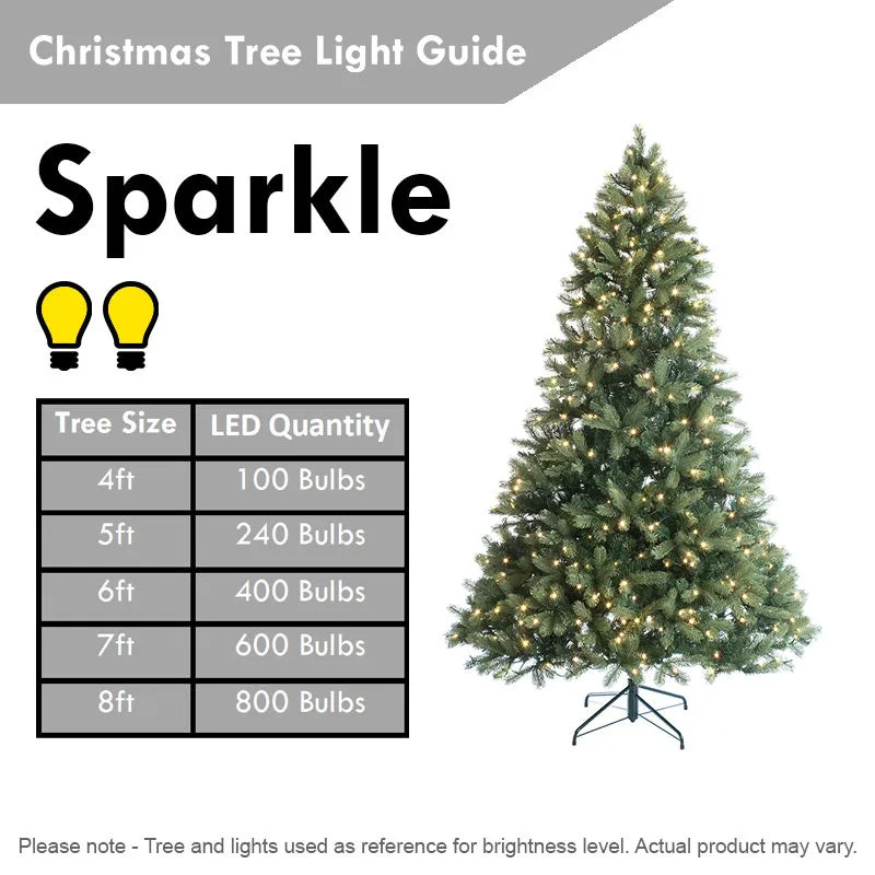 Homcom 3FT Green Fibre Optic Artificial Christmas Tree Xmas Colourful LED Scattered Tree with Snowflakes Ornaments Fireproofing