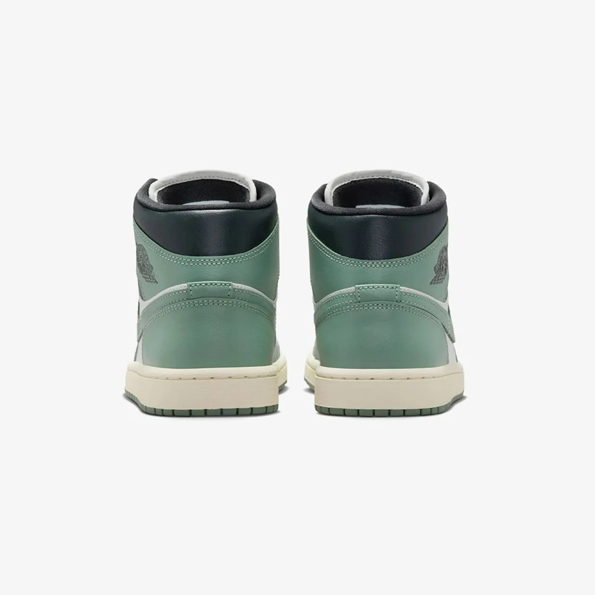 Jordan | AIR JORDAN 1 MID  { SAIL/JADE SMOKE-ANTHRACITE