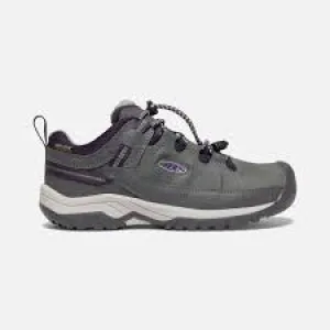Keen Youth Targhee Low Waterproof Shoes- Magnet/ Tillandisa Purple