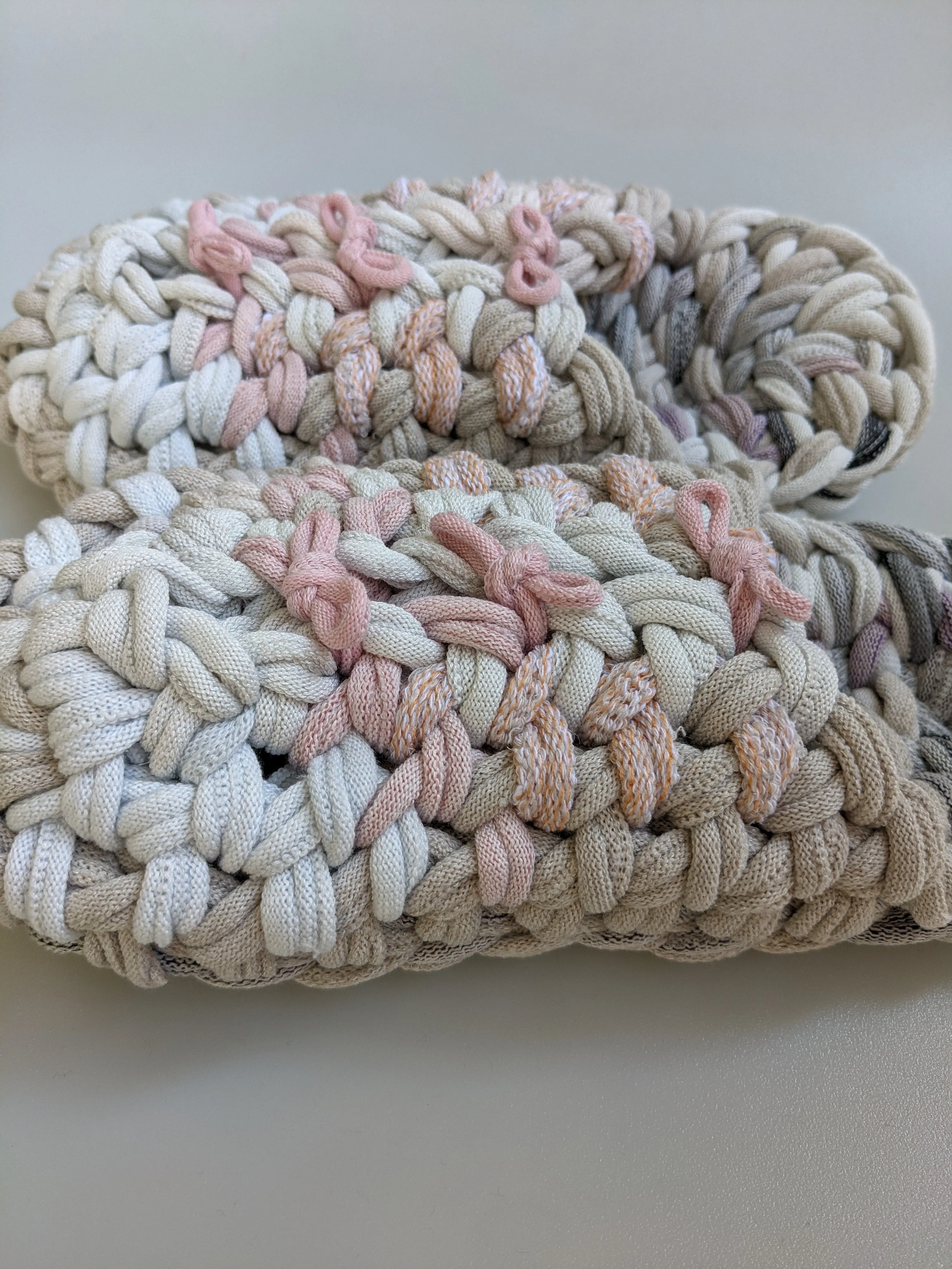Large | Knit upcycle slippers 2021-L27 [Large]