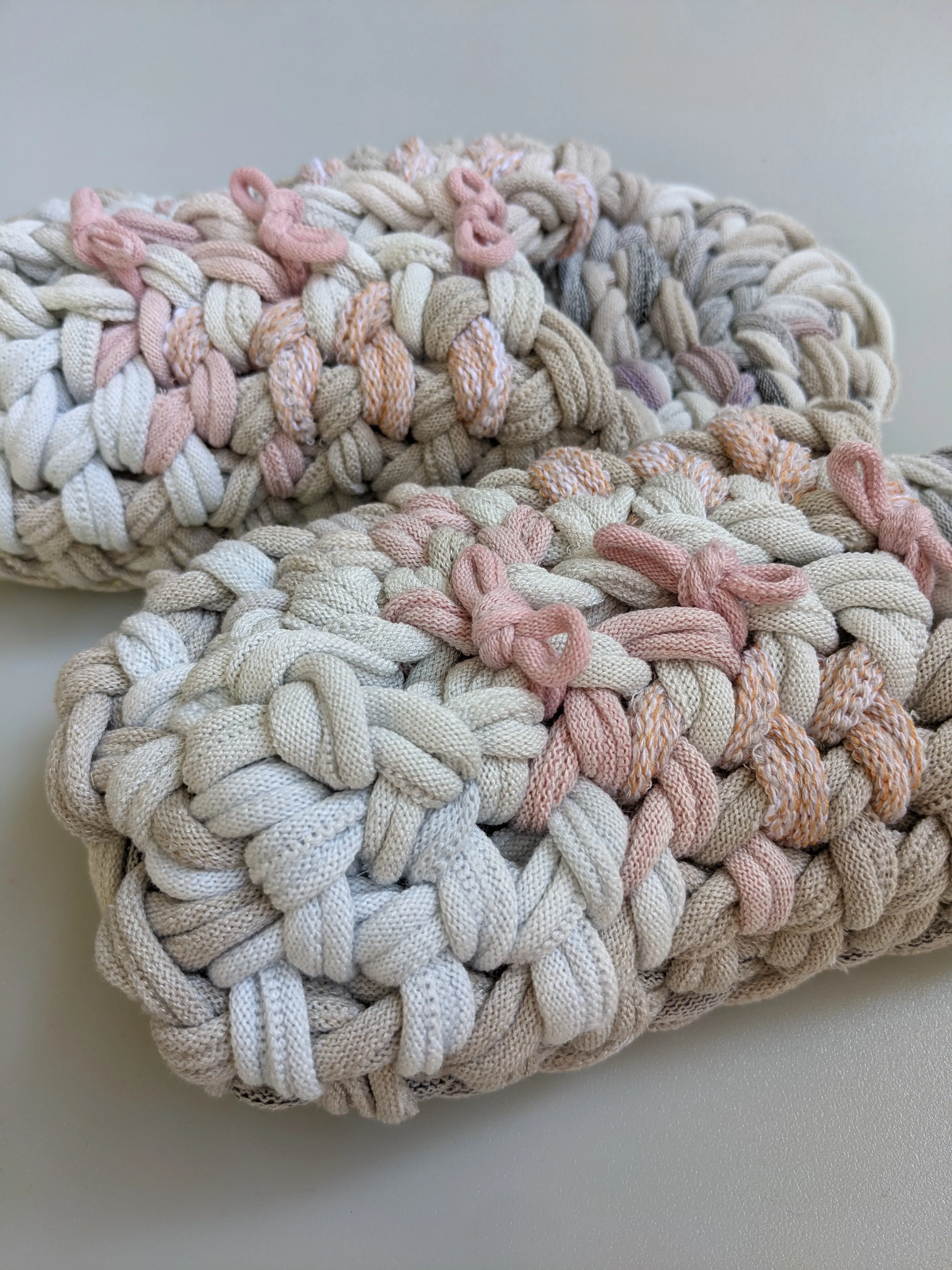 Large | Knit upcycle slippers 2021-L27 [Large]