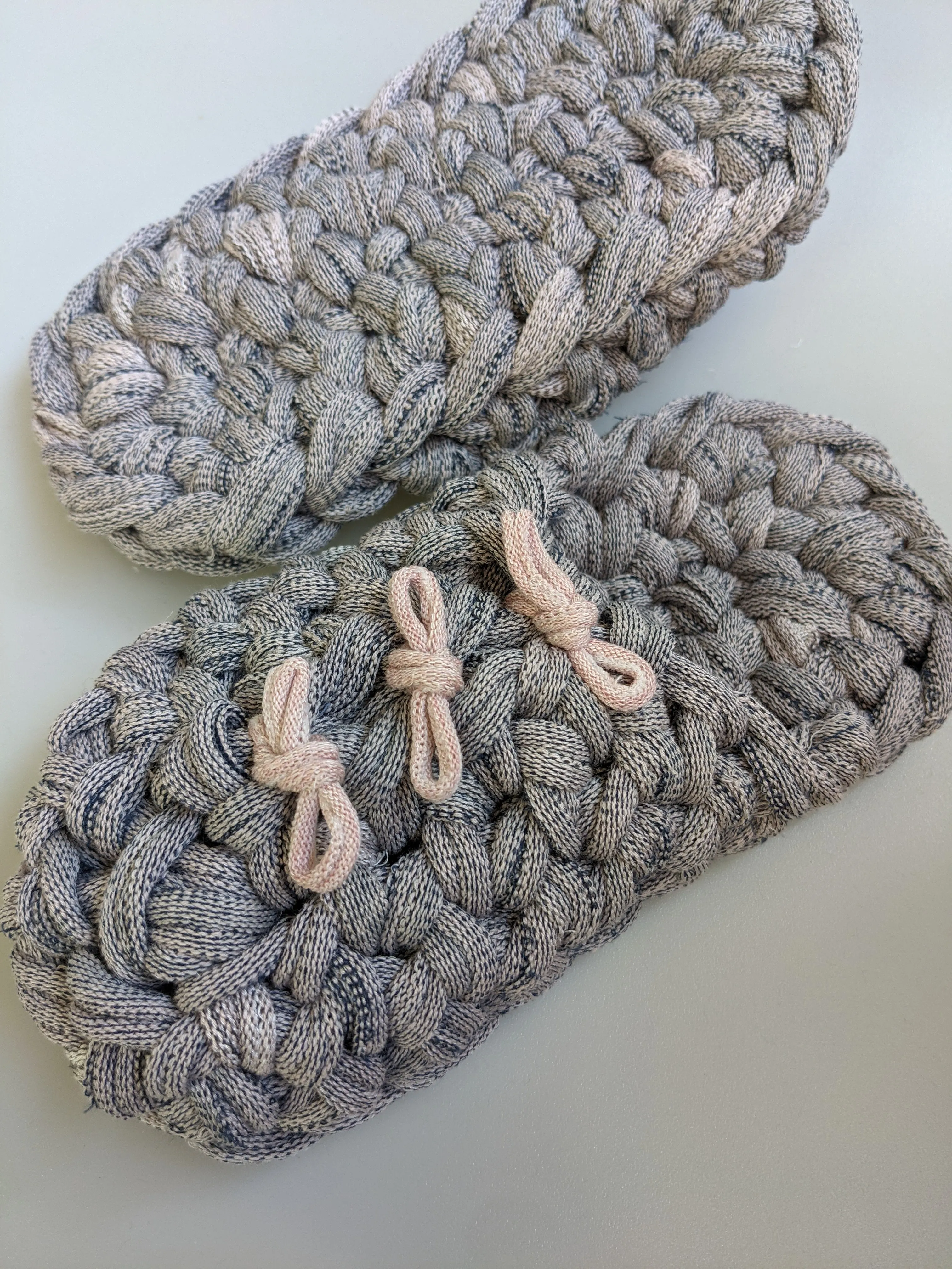 Large | Knit upcycle slippers 2021-L31 [Large]