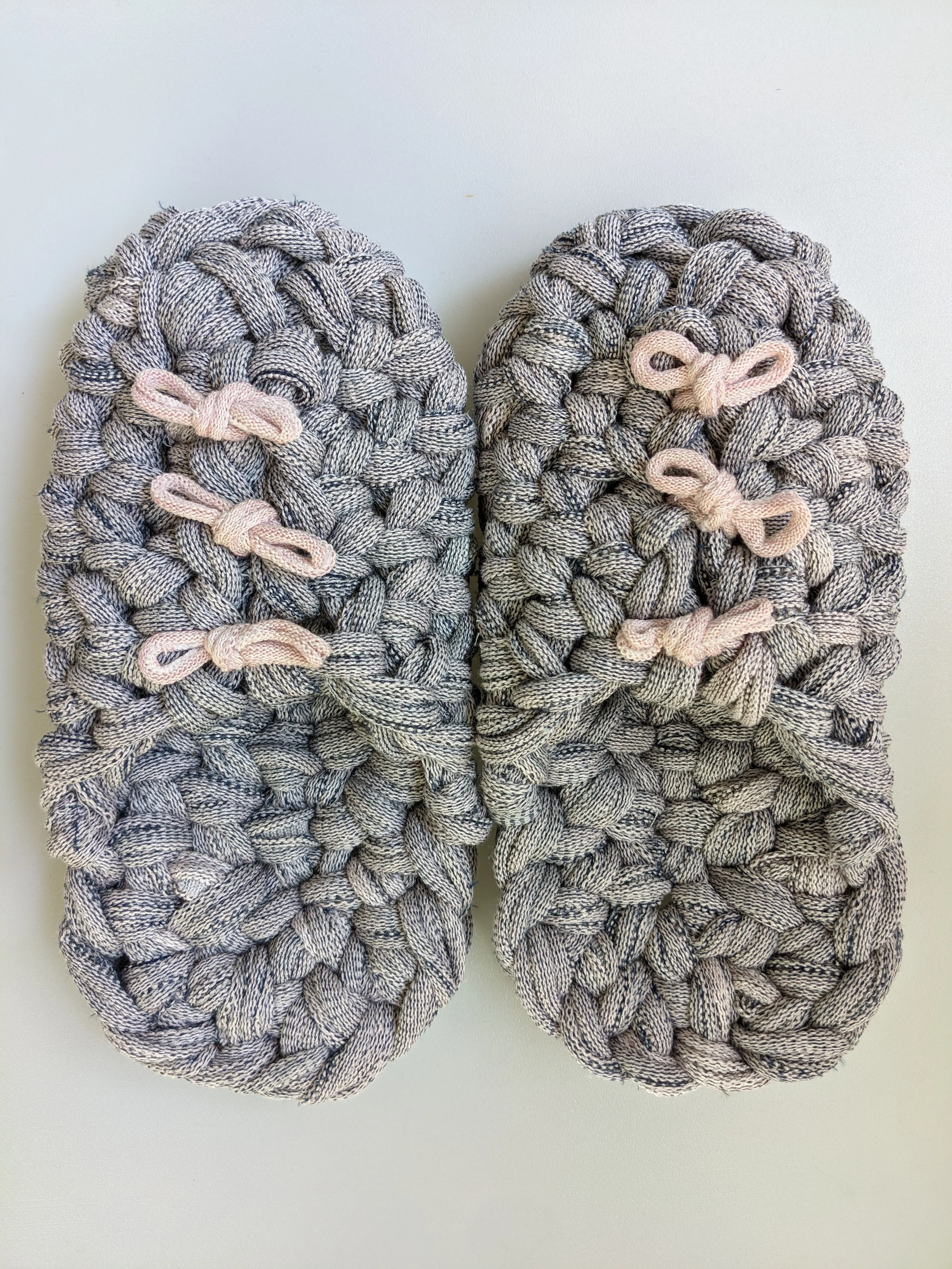 Large | Knit upcycle slippers 2021-L31 [Large]
