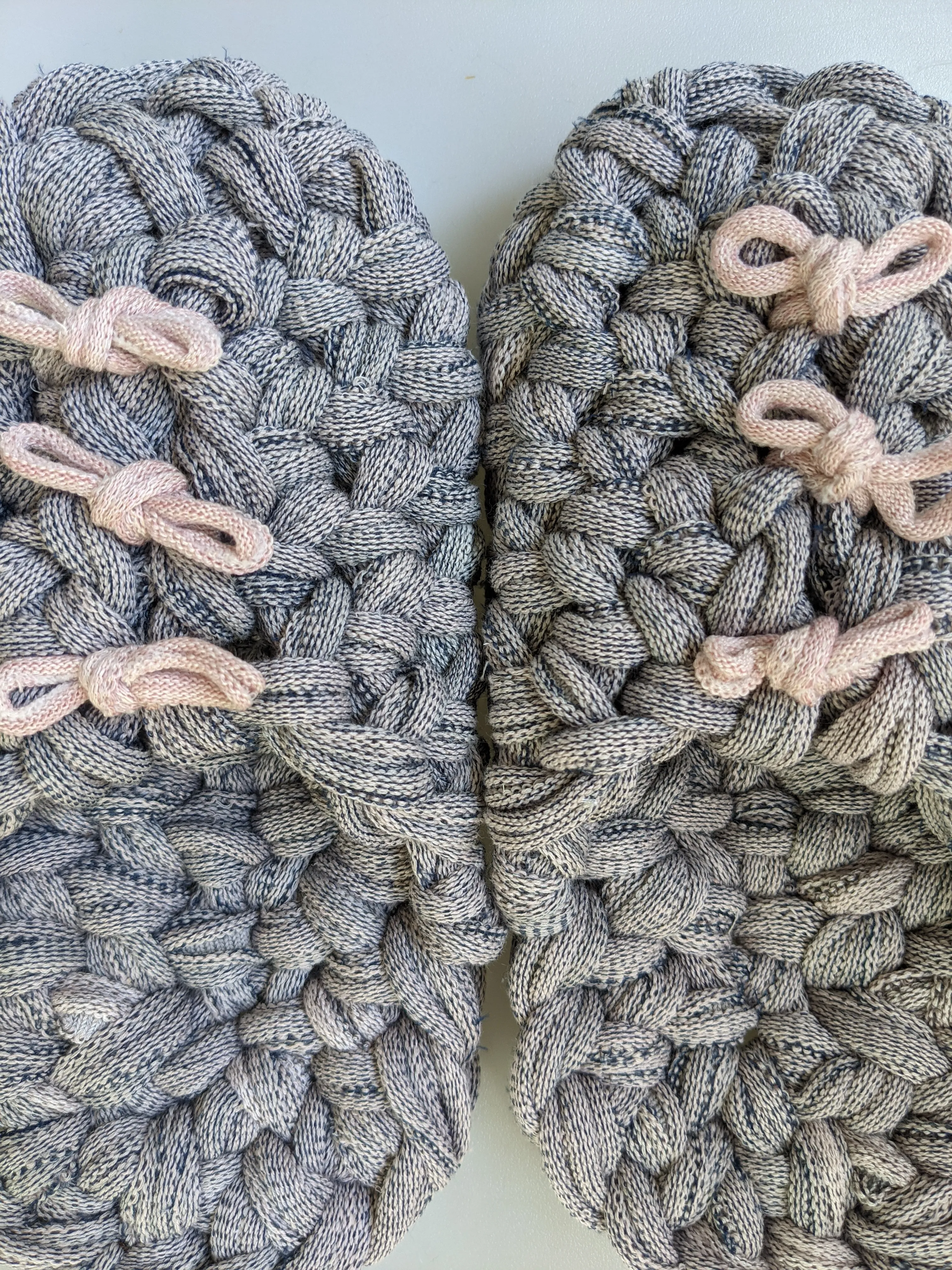 Large | Knit upcycle slippers 2021-L31 [Large]