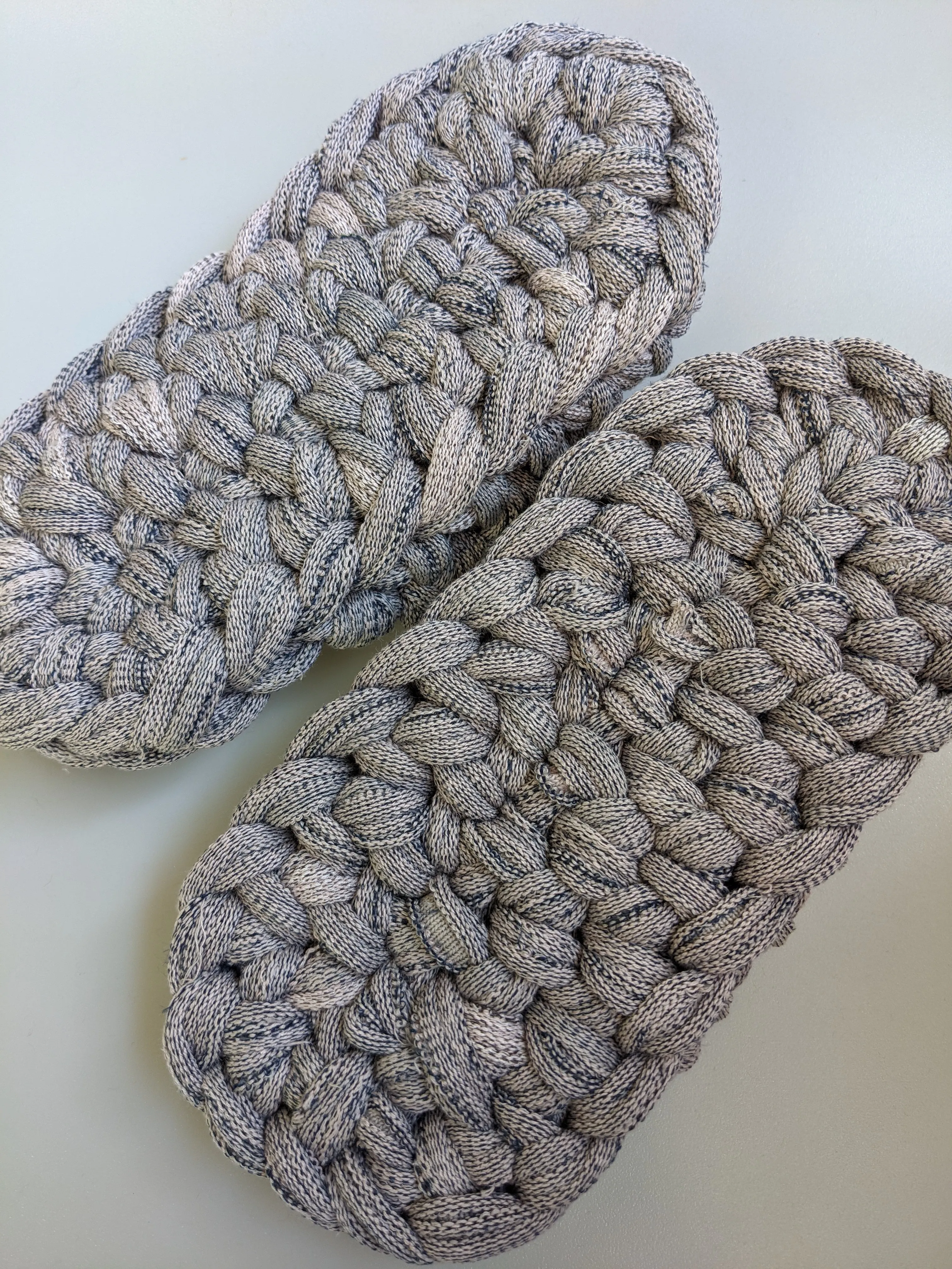 Large | Knit upcycle slippers 2021-L31 [Large]