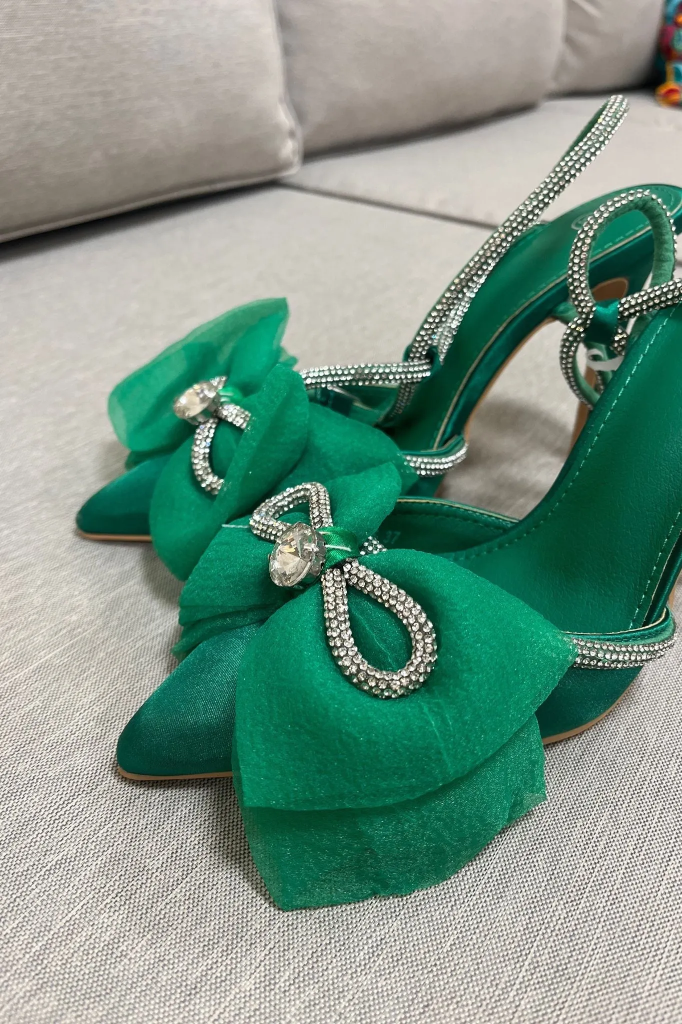 Lauren Bow Heel In Green
