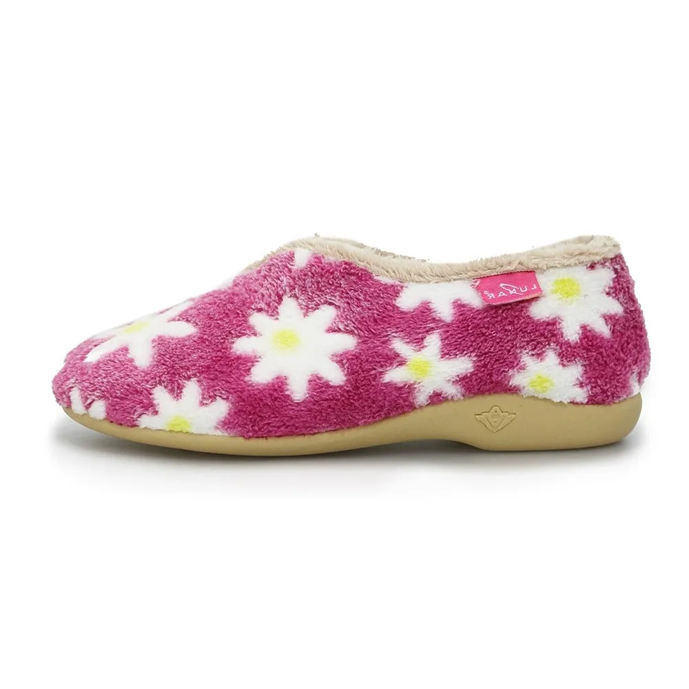 Lunar Slipper Daisy Pink Flower Full Slipper