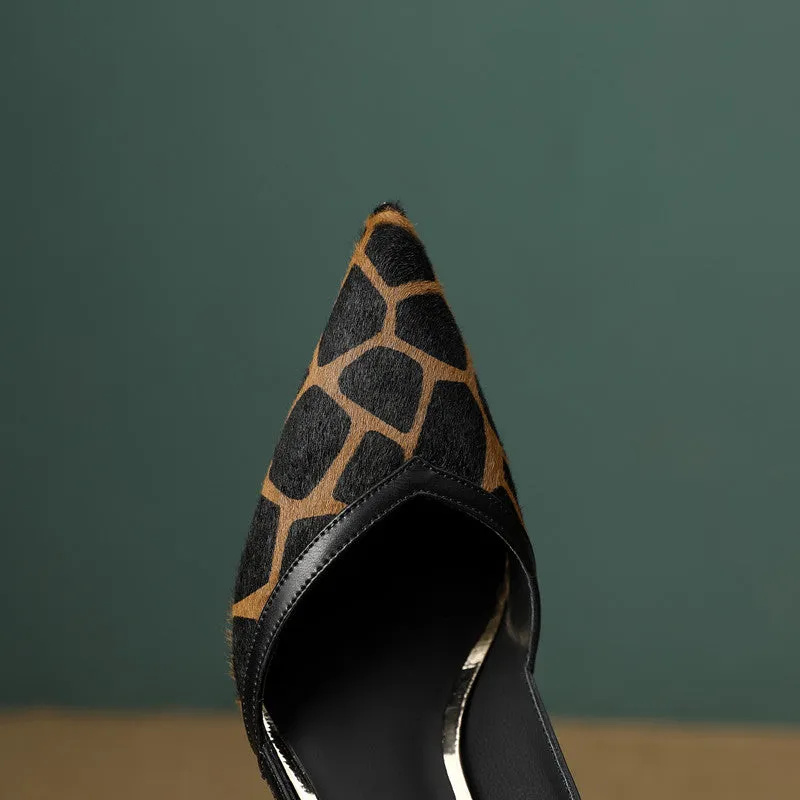 Mabel Womens Leopard Print Heels