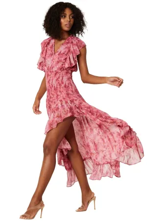 Misa Bo Dress in Abstract Fire Flora