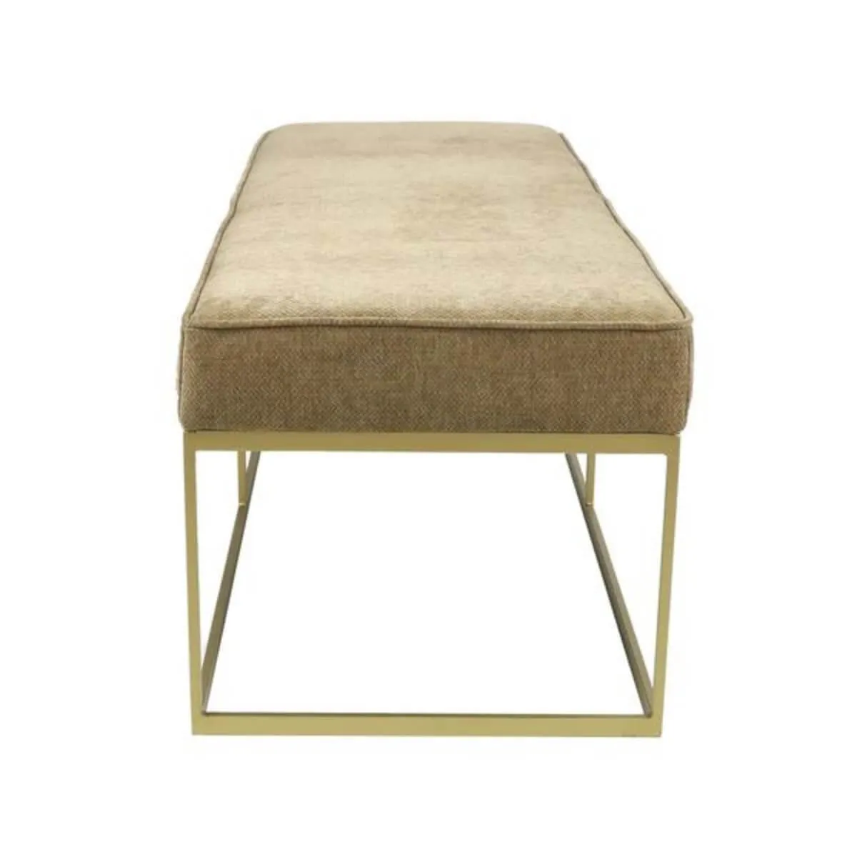 Peaceful Padded Comfortable Velvet Bedroom Bench