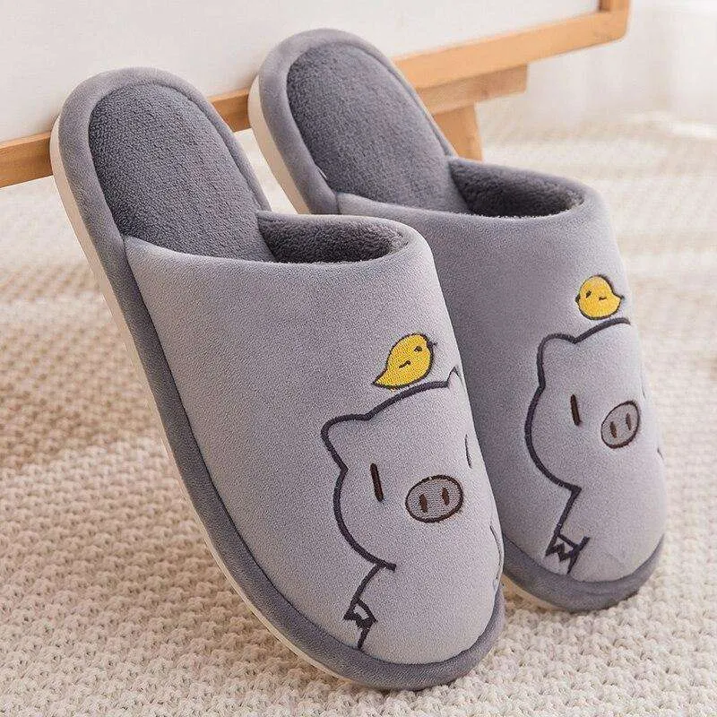 Plush Indoor House Anti-slip Soft Slippers