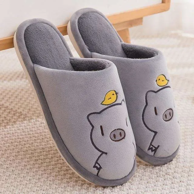 Plush Indoor House Anti-slip Soft Slippers