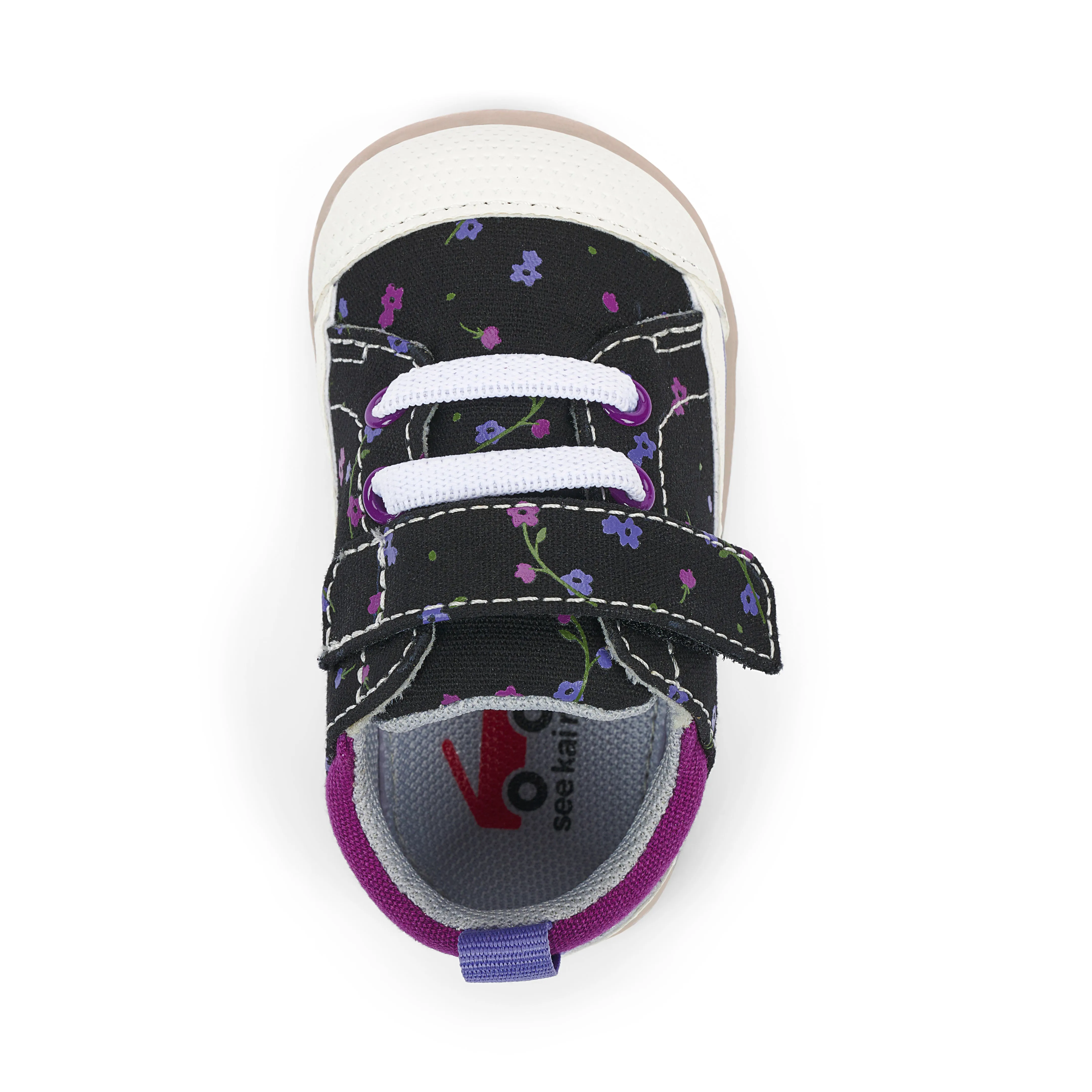 See Kai Run Stevie II | Black Floral Toddler Sneakers