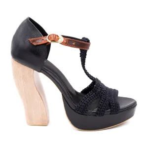 Silvia Cobos IZA Chunky High Heels in Black