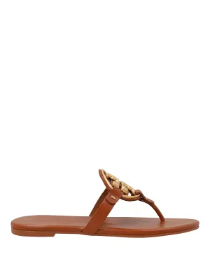 TORY BURCH METAL LOGO MILLER SANDAL