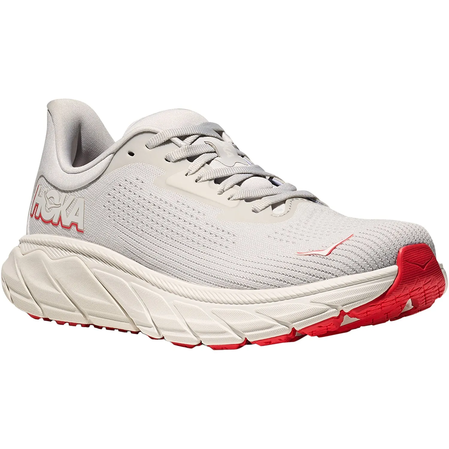 Women's Hoka Arahi 7 Cosmic Grey/Ruby Red