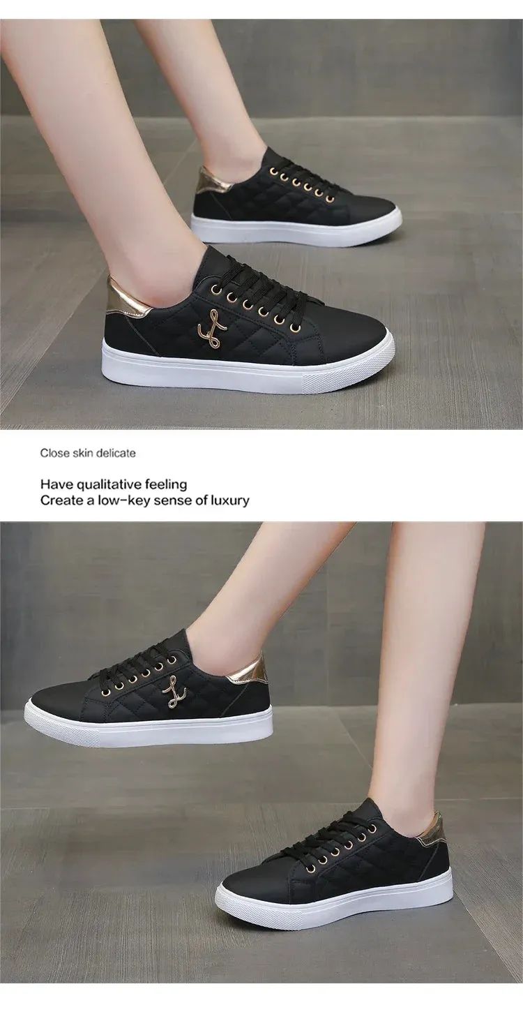 Women's Sneakers Fashion Breathable Flats Woman Soft Sole Casual Walking Vulcanized Shoes Women White Sneakers Zapatos De Mujer