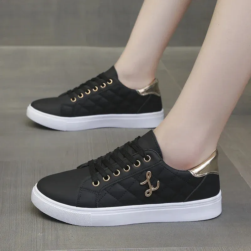Women's Sneakers Fashion Breathable Flats Woman Soft Sole Casual Walking Vulcanized Shoes Women White Sneakers Zapatos De Mujer