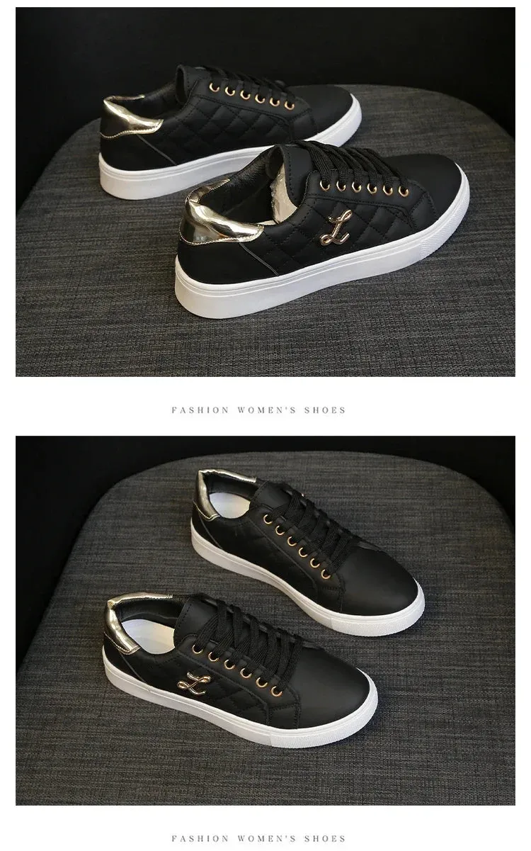 Women's Sneakers Fashion Breathable Flats Woman Soft Sole Casual Walking Vulcanized Shoes Women White Sneakers Zapatos De Mujer