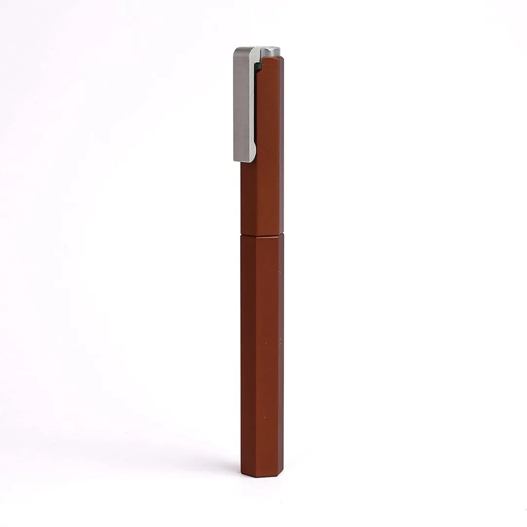 Worther Compact Mocca Brown Aluminum Fountain Pen